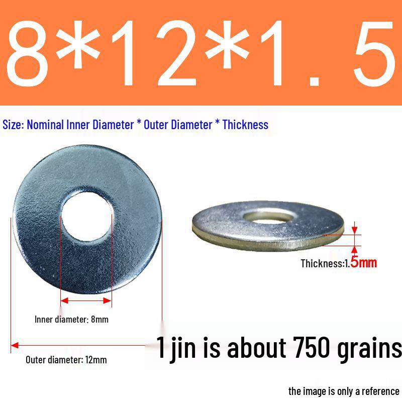 Galvanized Oversized Metal Washers M3-M60