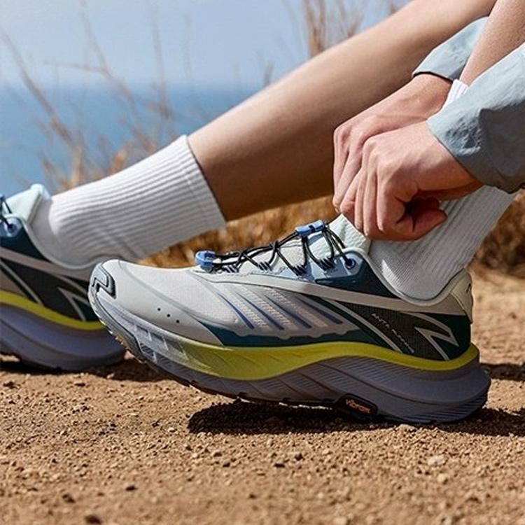 Anta Comfortable Outdoor Wear-Resistant Breathable Lightweight Low-Top Casual Running Shoes Men Sneakers Cool-Green 912345588-7