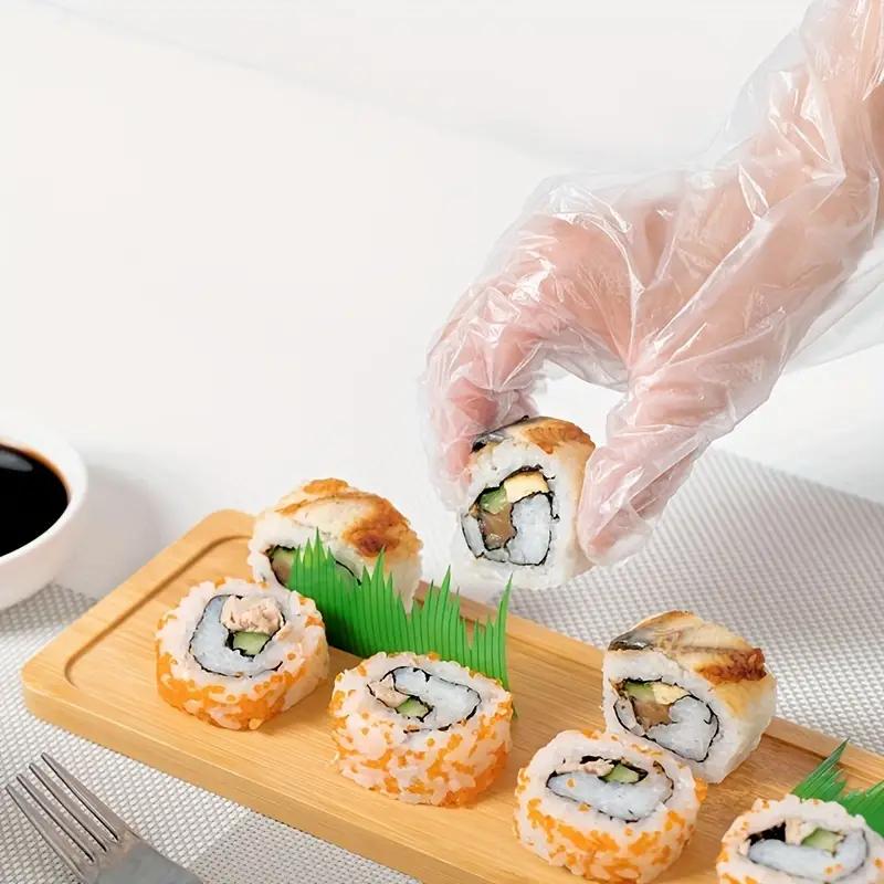 200pcs Disposable Gloves Plastic Gloves Transparent Eco-friendly Cleaning Gloves For DIY Cooking Kitchen Accessories Boxed