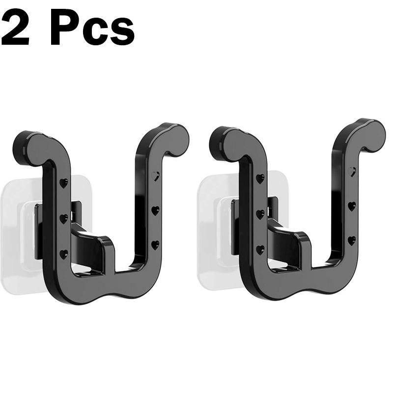 2Pcs Slipper Hooks Bathroom Wall Mounted Punch-Free Slipper Racks Self-Adhesive Storage Rack for Slipper Shoes Hanger Holder