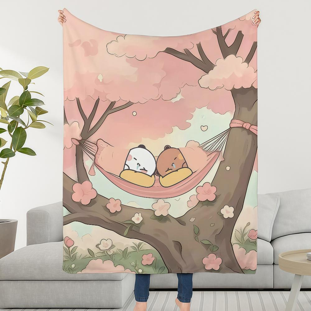 

Dudububu Pink Cartoon Blanket Throw Super Cosy Plush Living Room Sofa Couch Childish Birthday Gifts 75cmx90cm