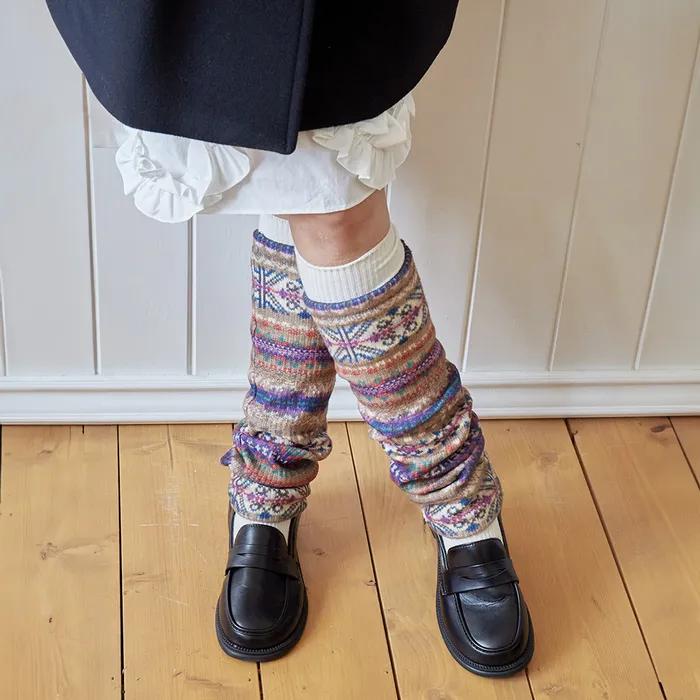 Nordic Knee Socks - Beige