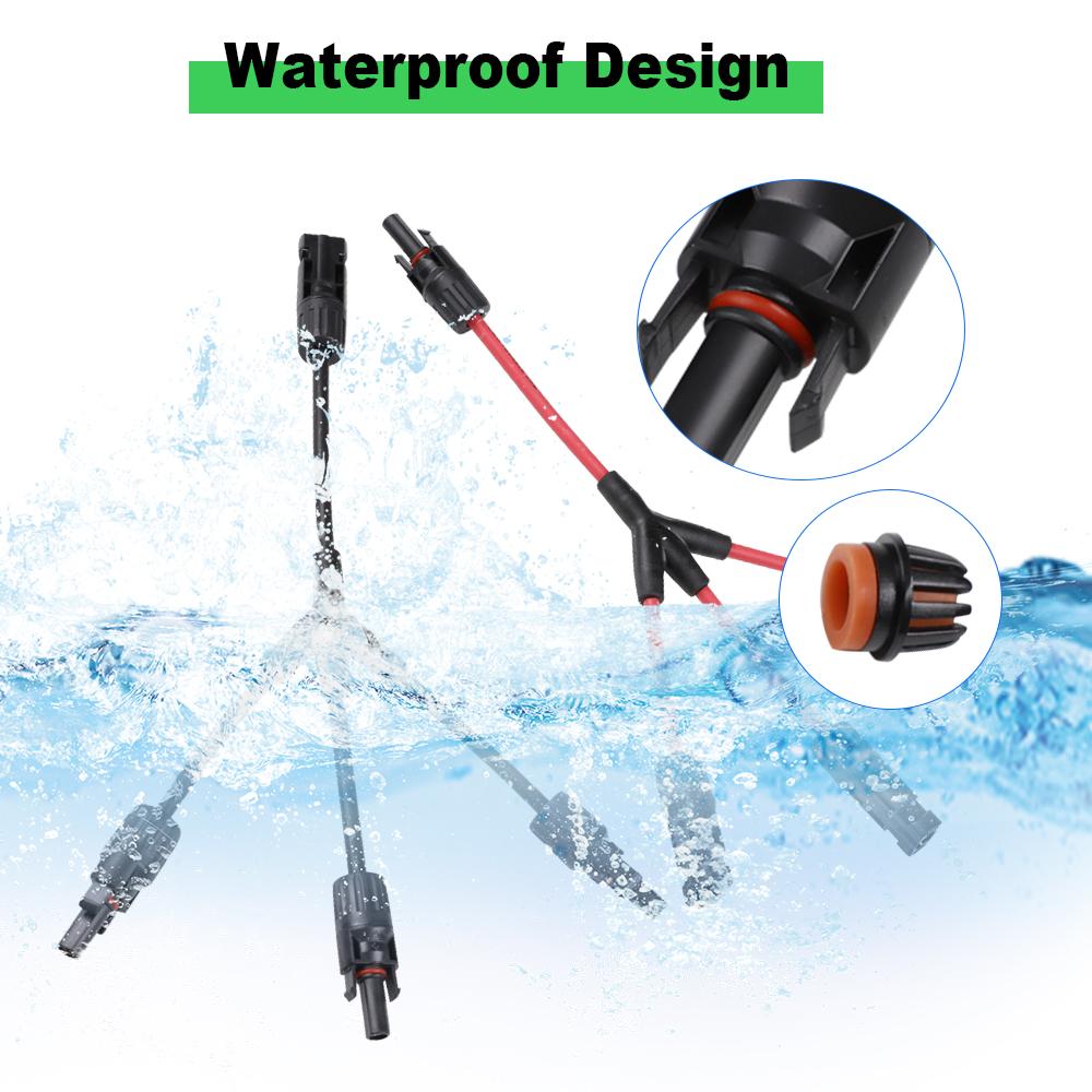 Solar Panel Cable Y Connector 3 to 1 Solar Panel Plug Solar Branch Adapter Photovoltaic Connectors Panel Cables Distributor
