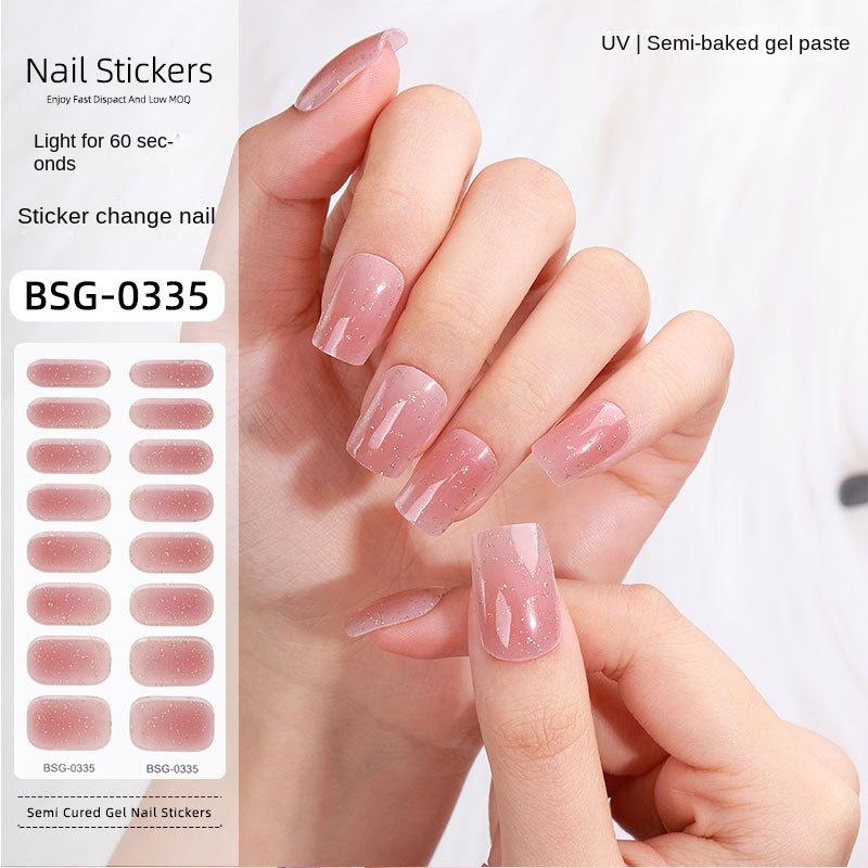 

Гелевые наклейки для маникюра 3D луковая пудра полузастывшие наклейки для ногтей BSG-0335