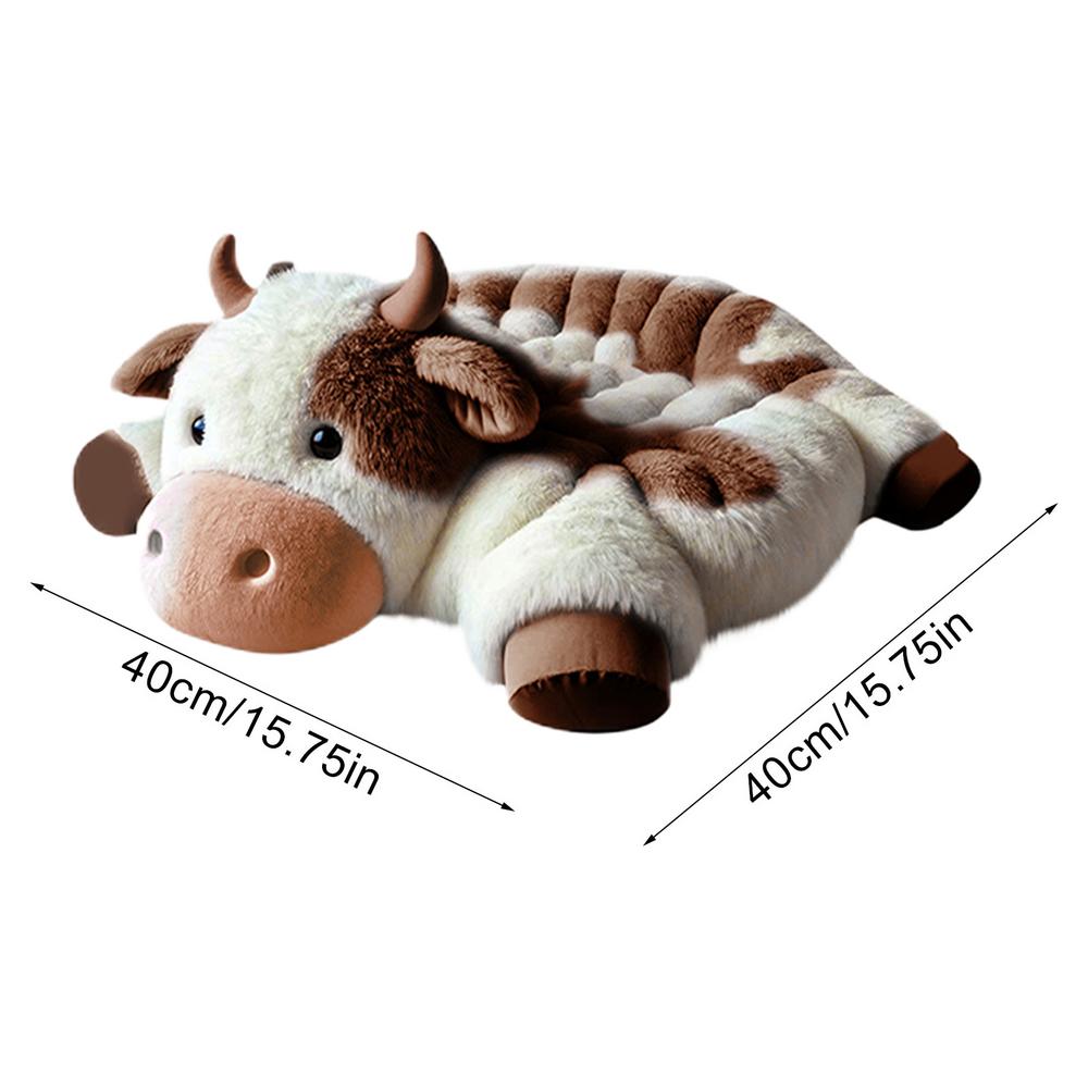 

Desk Chair Cushion Cute Soft Cow Plush Cushion Car Seat Cushion Non-Slip Desk Chair Cushions Gamer Chair Pads For Room Bedroom Artificial Plush&Autumn And Winter