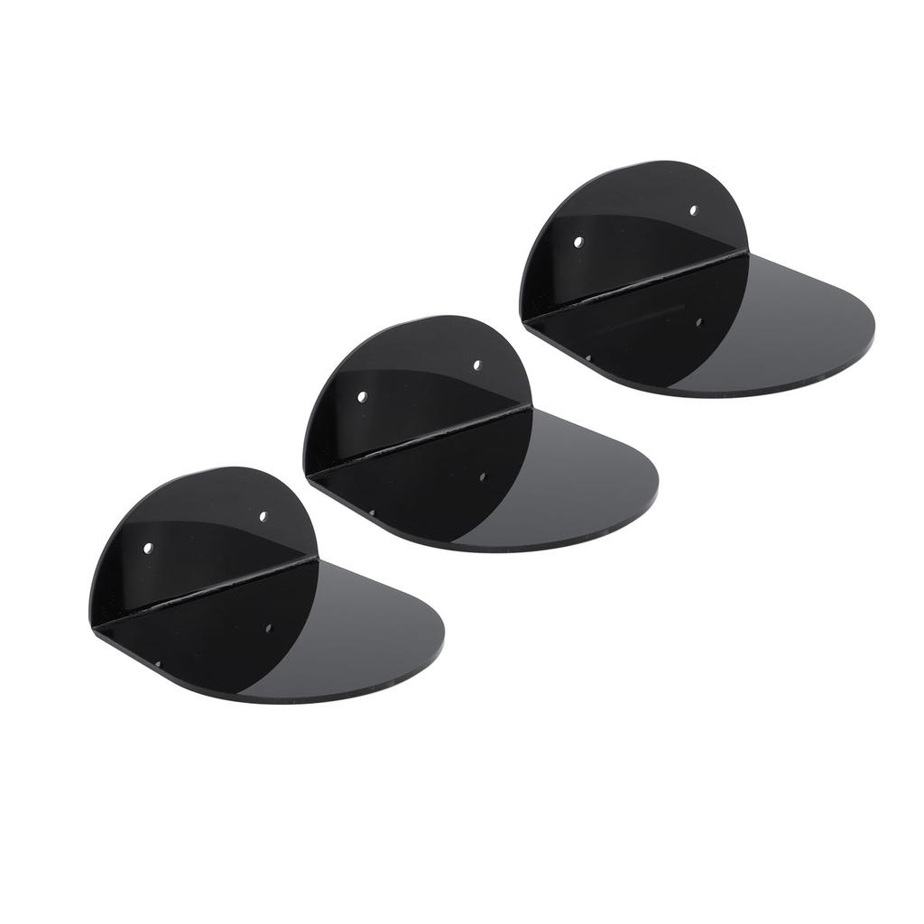 3pcs Wall Speaker Floating Shelves Acrylic Waterproof Wall Mounted Speaker Display Stand for Baby Camera Small Alarm
