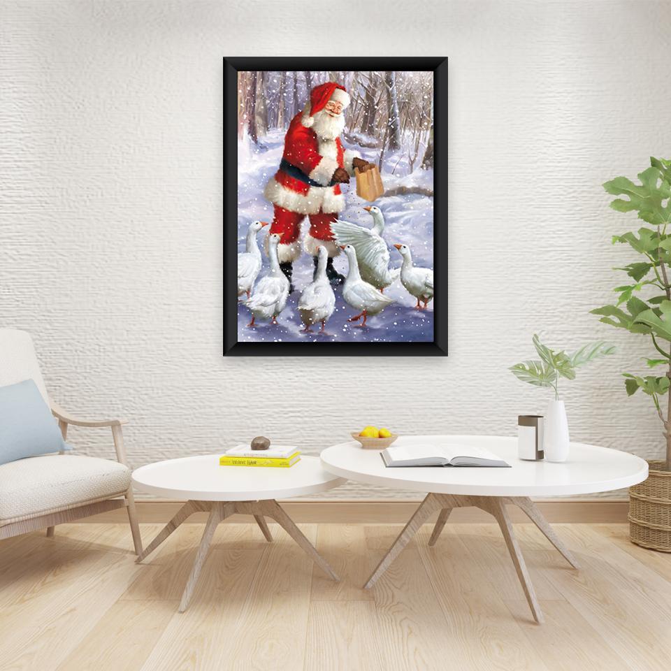 DIY Santa Claus 5D Diamond Painting Full Round Drill Christmas Gift Home Decoration Embroidery Cross Stitch Handcraft Art Kits
