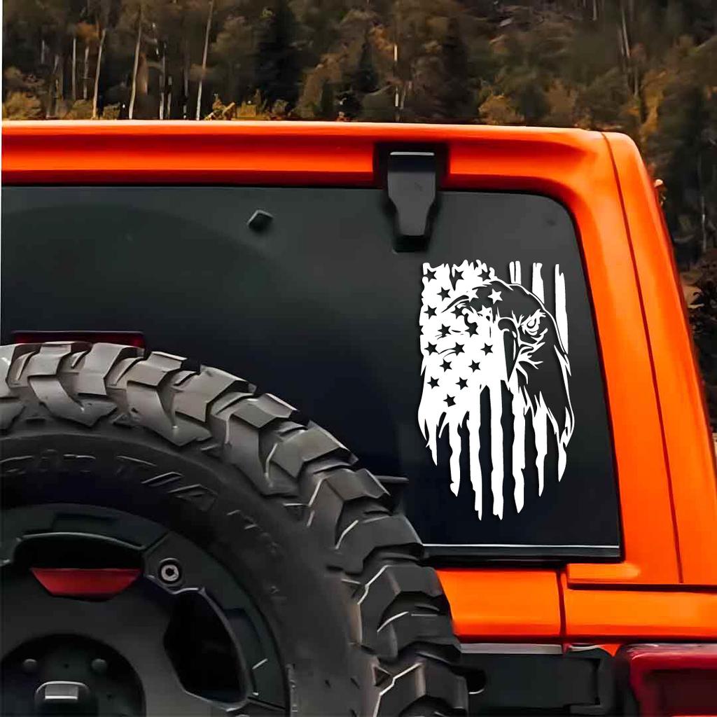 Eagle Sauce One-eyed Flag Creative&funny Stickers for Cartoon Fans&lover,high Quality for Car Trucks Motorcycles &laptops