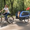 Dog Bike Trailer, Supports up to 40 kg, Pet Cart Bicycle Carrier for Small & Large Dogs, Easy Folding Frame with Quick Release Wheel, Universal
