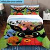 3PCS Bunny's Cozy Hug 3pcs Bedding,Including 3PCS Duvet Cover And 2pcs Pillowcases Perfect for Christmas,Ideal for Bedroom, Dormitory