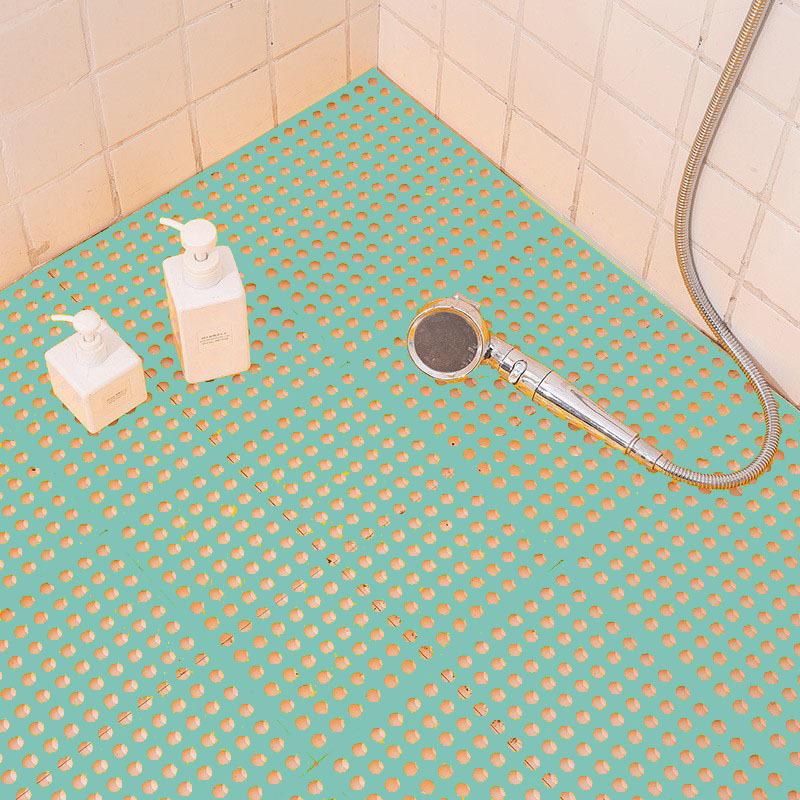 30X30cm Bathroom Non-slip Mat Kitchen Bath Shower Toilet Plastic Waterproof Spliced Patchwork Floor Mat