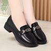 Popular Comfortable British Women's Shoes 2025 Autumn One-pedal Soft-soled Single Shoes Leather Shoes Women's New Soft Leather Loafers Women's