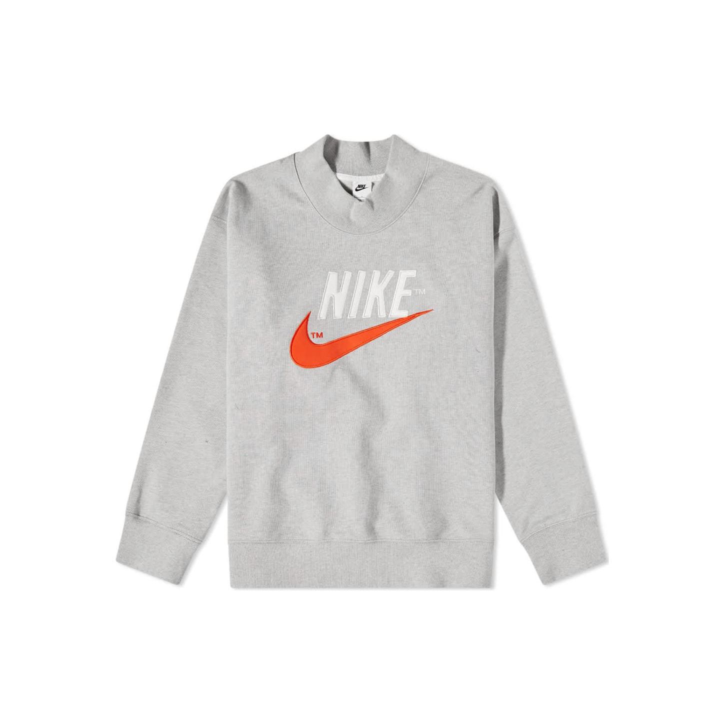 

Мужской пуловер с принтом логотипа Nike, серый DM5273-050 XS