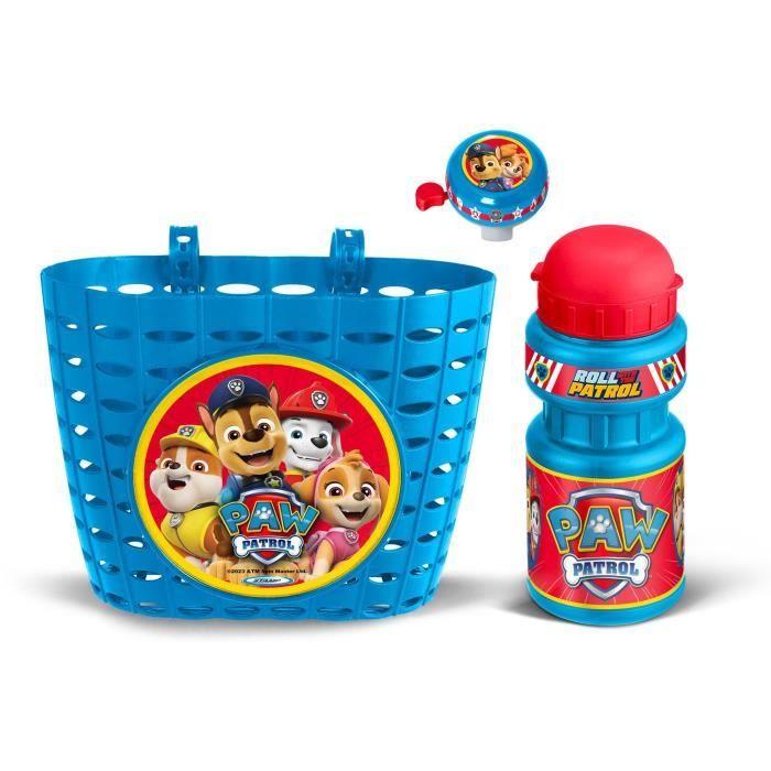 Playful set including a Basket + a water bottle + a bell - PAW PATROL - PAT PATROUILLE rosso