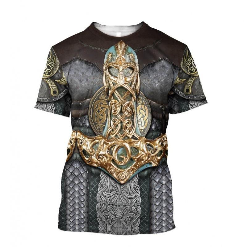Modrý drak 3D tlač Pánske tričko O Neck Krátky rukáv Zviera Vtipná grafika Streetwear Letné Voľné Mužské Nadrozmerné Topy Tričká