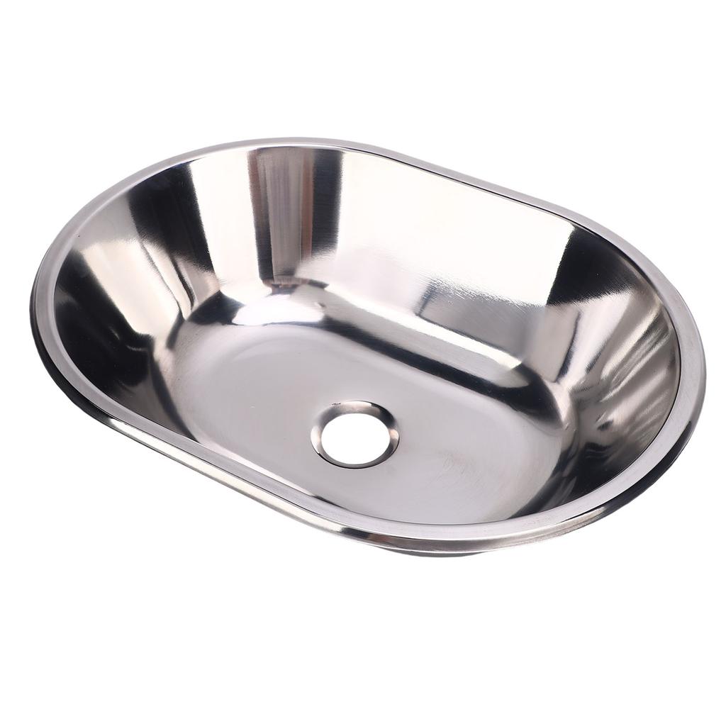RV Bar Sink 14.72x10.79x3.94 Inch Flush Mounted Stainless Steel Kitchen Sink with 40mm Drain Hole for Boat Motorhome