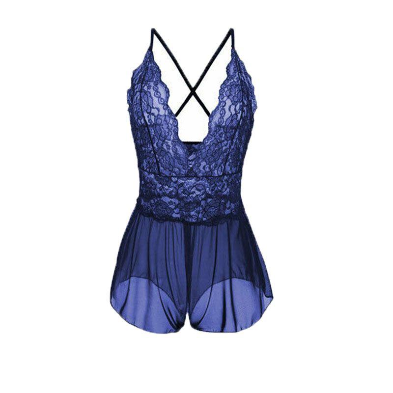 Women V Neck Lingerie Cross Back Babydoll With Adjustable Criss Cross Straps And Plus Size Options