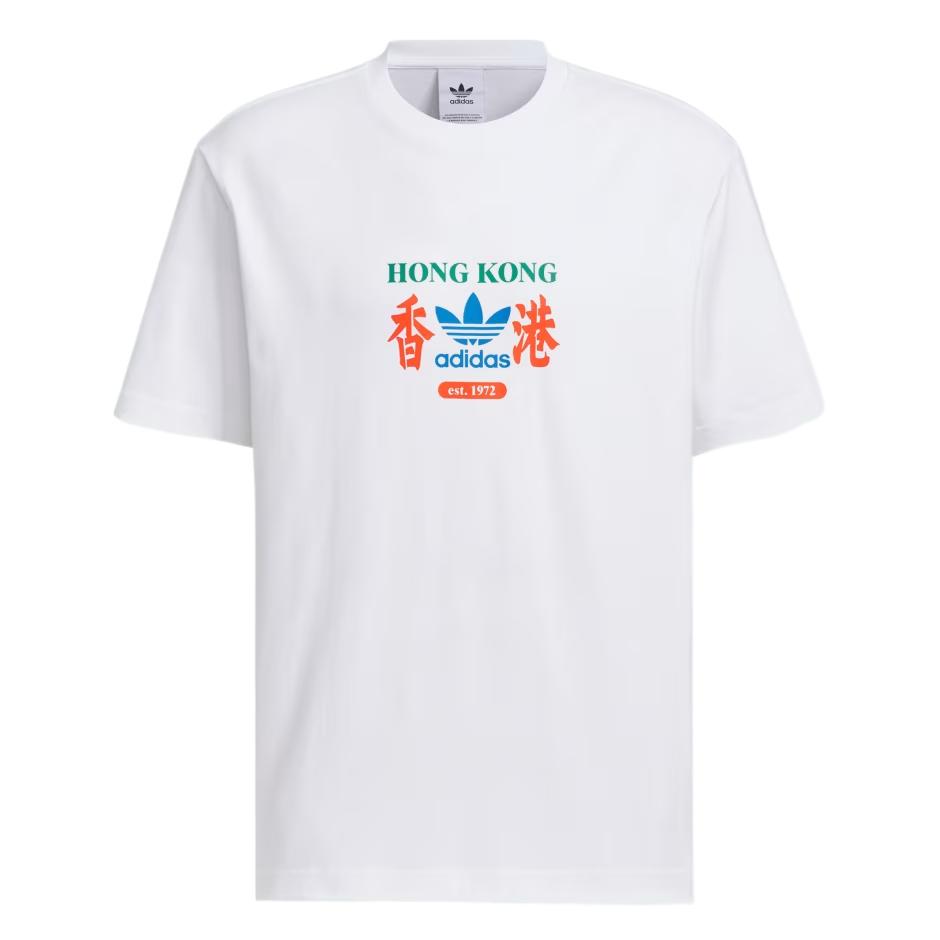 adidas OG HK Brand T-shirt (Asia Sizing) White Unisex Streetwear KA9726