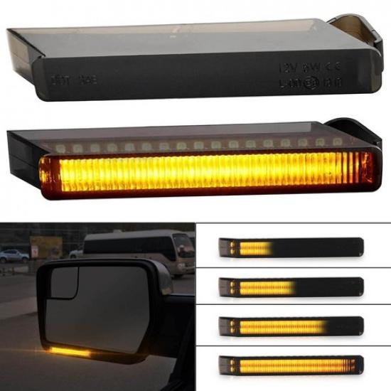 LED Under Side Mirror Sequential Turn Signal Light Lamp for Ford F-150 2004~14