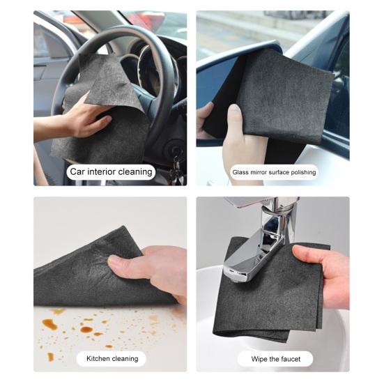 10Pcs Microfiber Cleaning Cloth Thickened Reusable Dishwash Towels Window Glass Cars Absorbent Lint-Free Multipurpose Rags