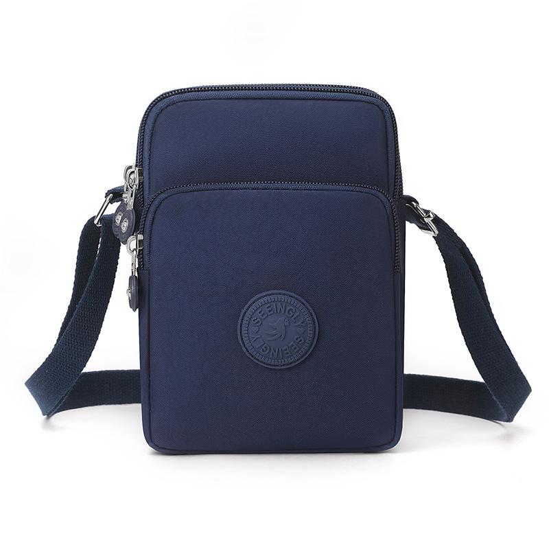 Lightweight Small Bag Large Capacity Multi-Layer Commuter Mobile Phone Bag Nylon Coin Purse