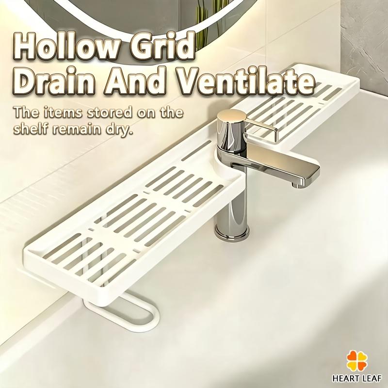 Practical Shelf | Bathroom Sink Organizer, Multi-functional Plastic Kitchen and Bathroom Sink Storage Rack Set - Faucet Hanging Storage Shelf