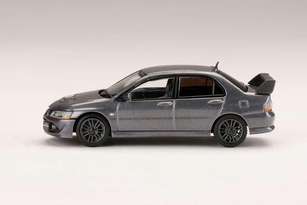 HJ64 Mitsubishi Lancer Evolution 8 MR GSR with Engine Display Model Medium Purplish Gray Mica Finished Product 1/64