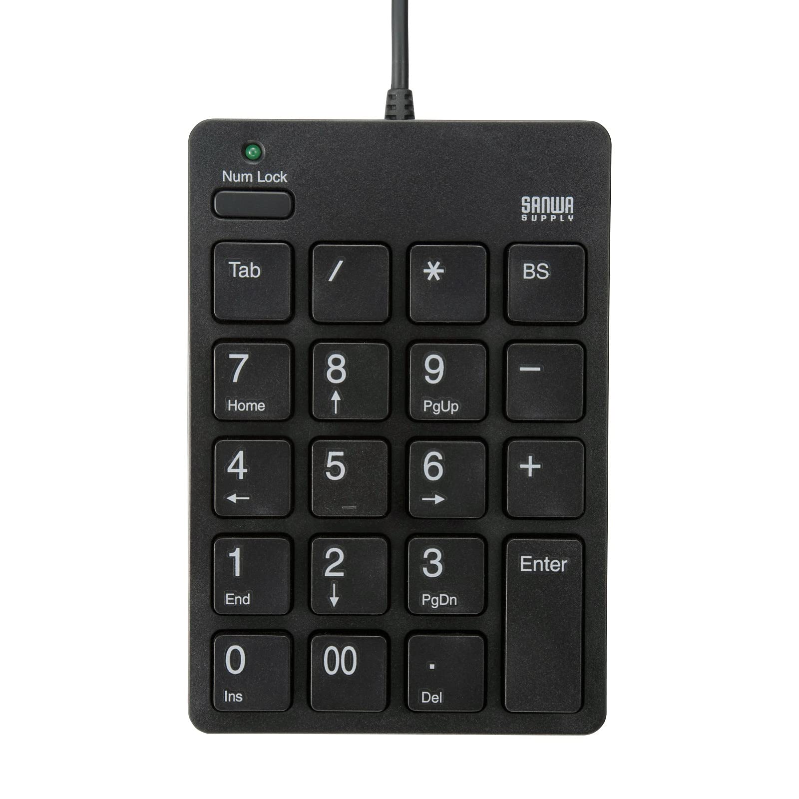 

Sanwa Supply USB Numeric Keypad Connector and USB NT-18CUHBK (with Type-C 2.0 Hub) чорний