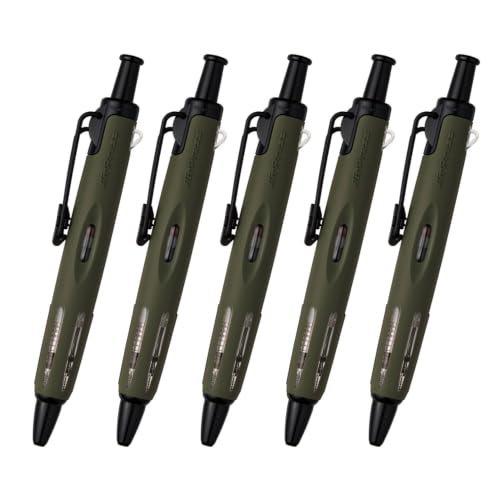 Tombow AirPress Pressurized Ballpoint Pen 0.7mm Yellow (BC-APN52), Outdoor and Tactical Writing Pen with Wire Clip and Rubber Grip