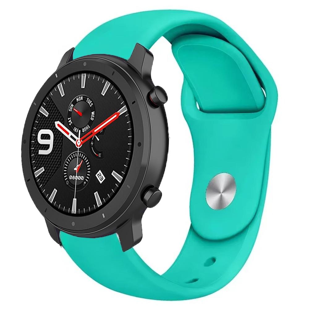 22mm 20mm Silicone Strap for Amazfit GTR 47mm/Balance 2 1/Bip 6 5/GTR 3pro Sport Bracelet for Amazfit Active 2/GTS 4 Mini 3 Band