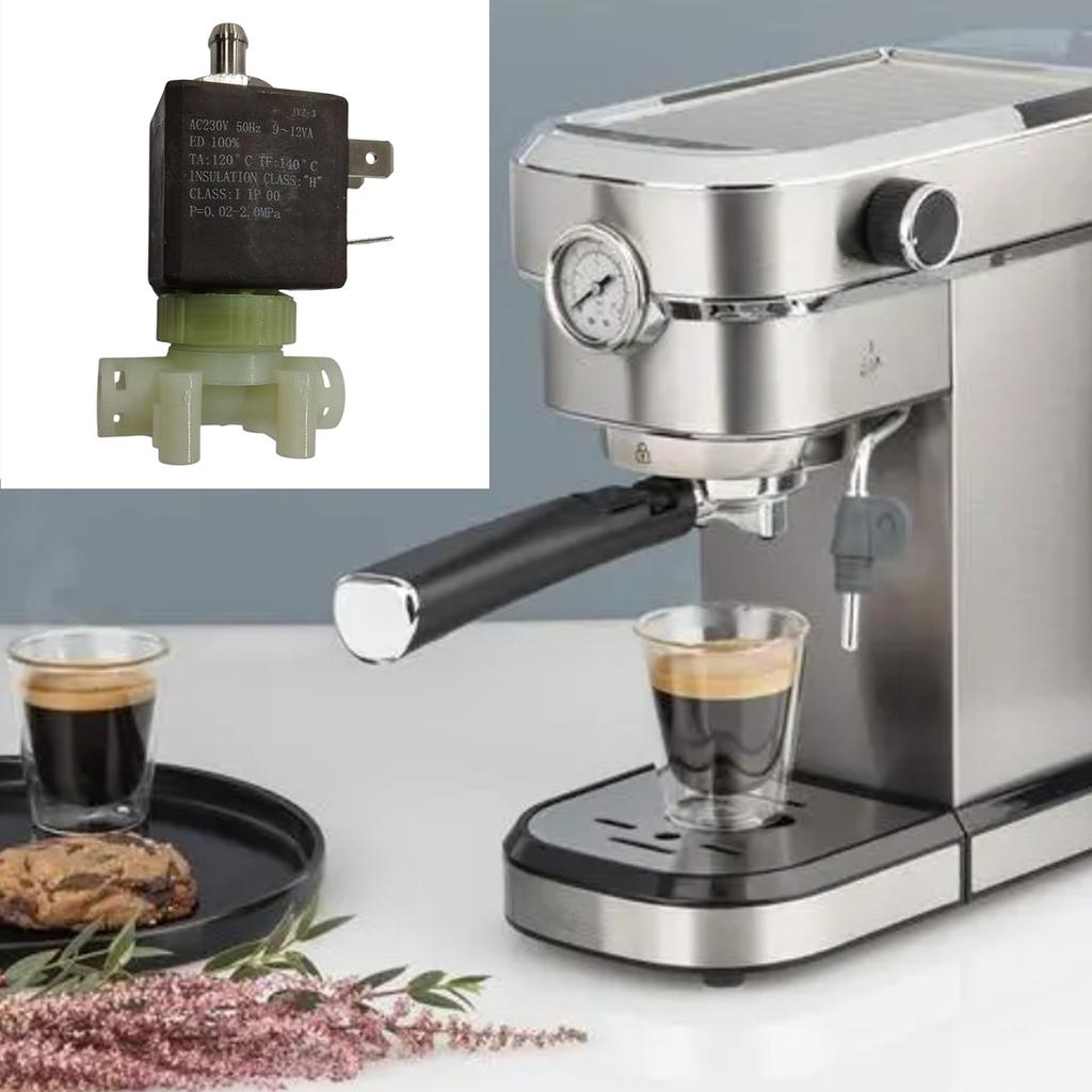 230V Electromagnetic Control Valve Plastic Electrical Solenoid Valve Steam Valve Plastic Material for Coffee Machines