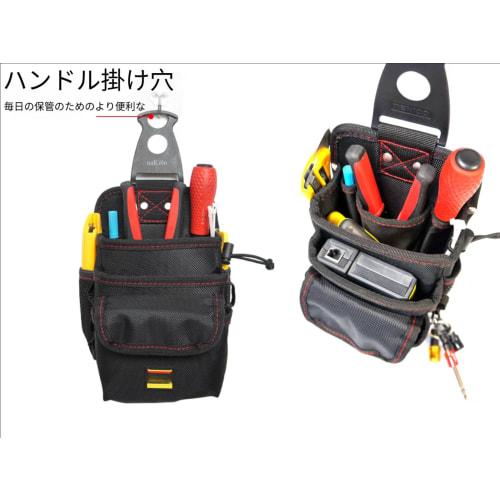 Laxewzul Waist Bag, Nail Pouch, 3-Tier Tool Organizer with Detachable Tool Holder, Parts Storage, Tool Drop Prevention, Lightweight Nylon Material, Be