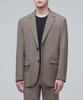 Relaxed Basic Wool Blazer [Dusty Beige]
