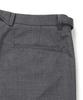 Neibieol Tropical Wool Double-Pleat Wide Pants - Charcoal