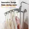 Easy Hold foldable travel hanger Best folding clothes drying rack Travel hangers hanging rack with 5 holes for hotel camping travel