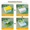 WorldCup Theme 3D Football Memo Pad Creative Soccer Paper Sculpture Calendar DIY Desk Decor Souvenir with Pen Holder&Gift Box