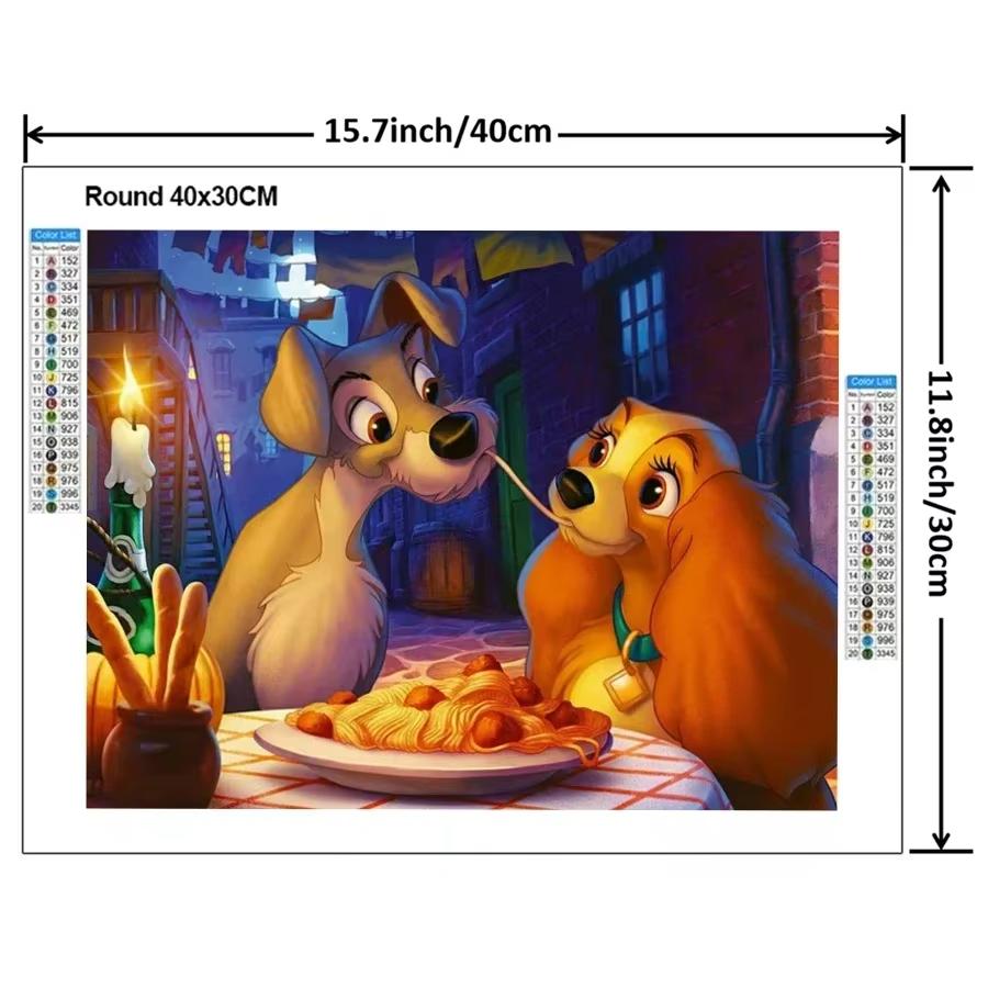 Malowanie po numerach diamentami Urocze Postacie z Kreskówek Mozaika Kreskówka Pełne Okrągłe Wiertła Haft Kwiaty Morskie Wystrój Domu