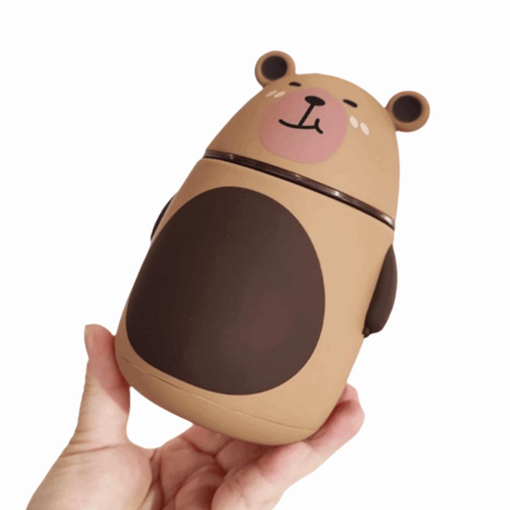 300ML Capybara Glass Cup Large Capacity Sports Water Bottle  Travel Outdoor Style 4