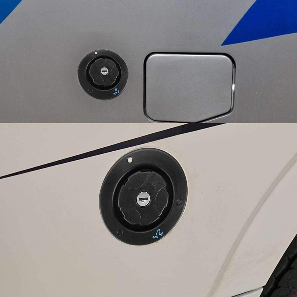for rv+Fresh+Water+Inlet+Black Yctze Water Filler Cap Gravity Freshwater Inlet Lockable Leakproof Water Filler Cap with 2 Keys for RV Caravan