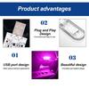 LED Car Mini Touch Light USB Charging Portable Auto Roof Ceiling Reading Night  Lamp Wireless Car Decoration Ambinet Light
