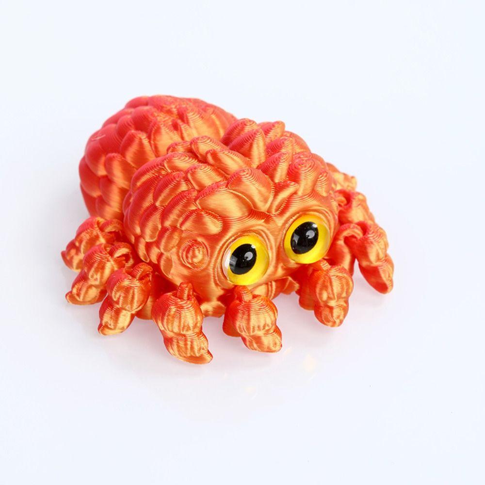 Desktop Size Simulated Spider Model Colorful Appearance Articulated Fidget Toy  Halloween Decor