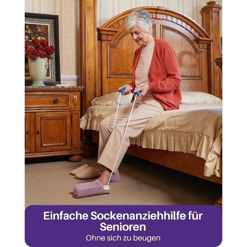 Stocking Dressing Aid, Improved U-shaped Dressing Aid for Socks and Stockings, Sock Dressing Aid After Hip Surgery, Sock Puller for Seniors