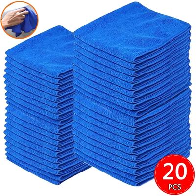 Serviettes de Nettoyage de Voiture en Microfibre Chiffon Doux Séchant Ourlet Chiffons d'Aspiration d'Eau Universel Auto Maison Serviette Chiffon de Lavage