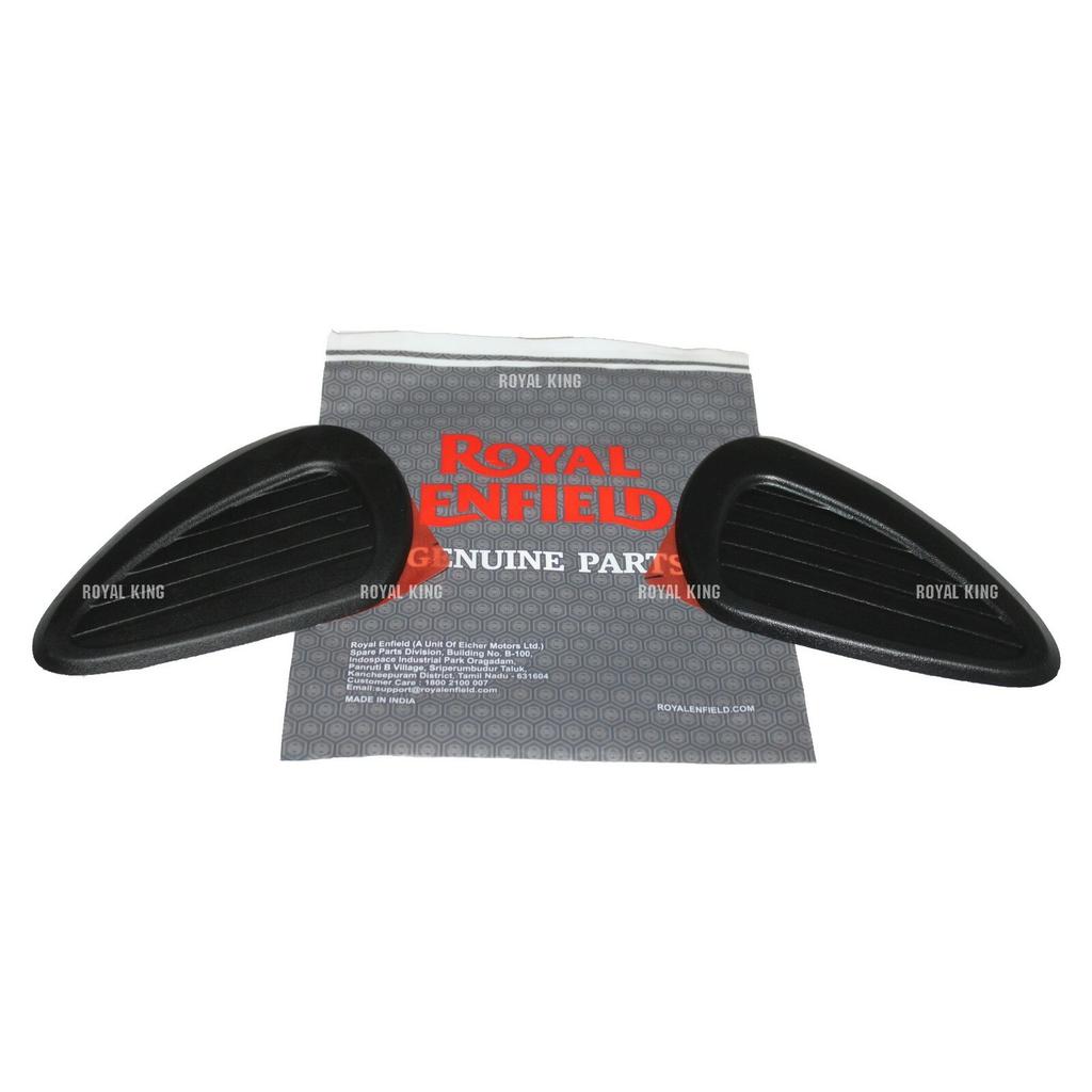 Royal Enfield Black Petrol Gas Knee "Tank Pad" For Old Classic 350/500