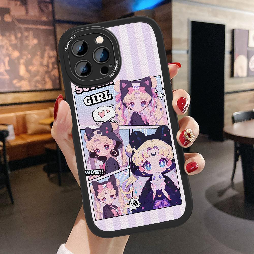 Slim Skin Feeling Cartoon Flowers Tulips Soft Silikon PU Kožený kryt Pouzdro na telefon pro Samsung Xiaomi Poco Redmi