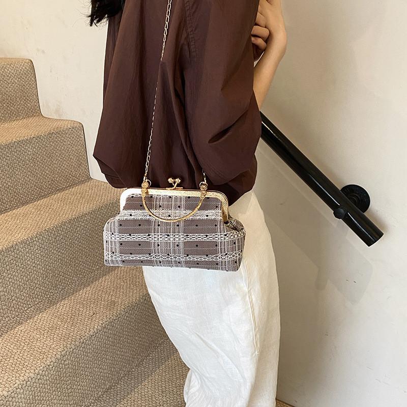 Modische Retro-Stil Damen PU-Leder Handtasche Klassisches Muschelschalen-Form Design
