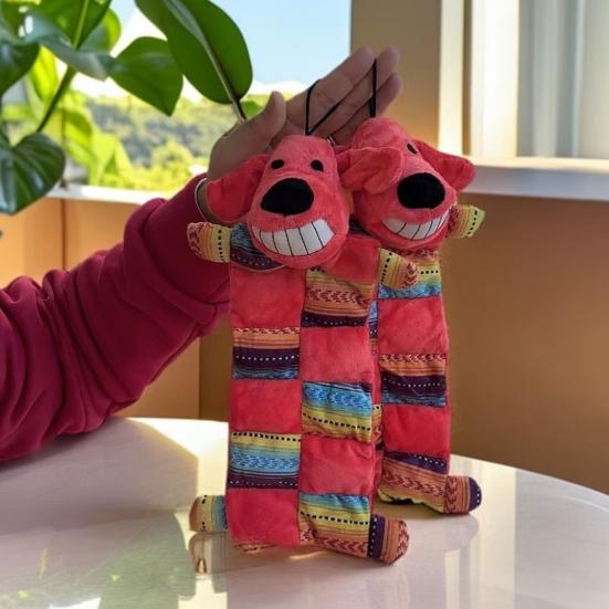 Pet Gifts for Birthdays Interactive Plush Dog Toy, Squeaky Chew Muscle Durable Toys Design, Stuffed Animal Toy Aggressive Chewers Soft