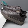 Men's Shoes 2025 Spring and Autumn New Casual Style Leather Board Shoes Autumn Non-slip Shoes