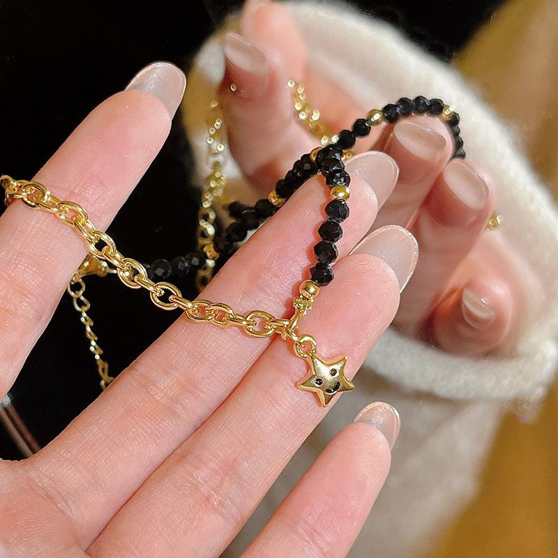 Light Luxury Niche High-end Pearl Bracelet Women's Korean Style Fashion Elegant Flash Zircon Love Bracelet Crystal Bracelet