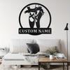 Metal Sign Ballerina Silhouette Custom Home Decor Door Plate Outdoor Kitchen Wall Art Gift